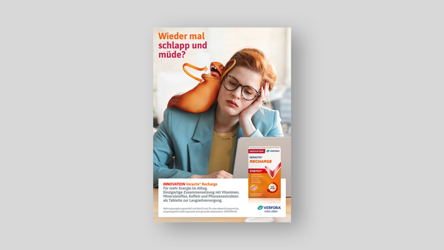 VER Veracitv Magnesium Recharche Plakat A4 DE